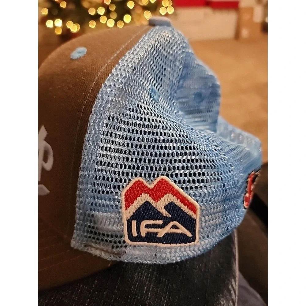 Hat Source Trucker Hat‎ With Justin Boots, Wrangler, IFA Logo. Adjustable Back